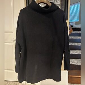 Free People Cozy Black Oversized Ribbed Women's Sweater Large